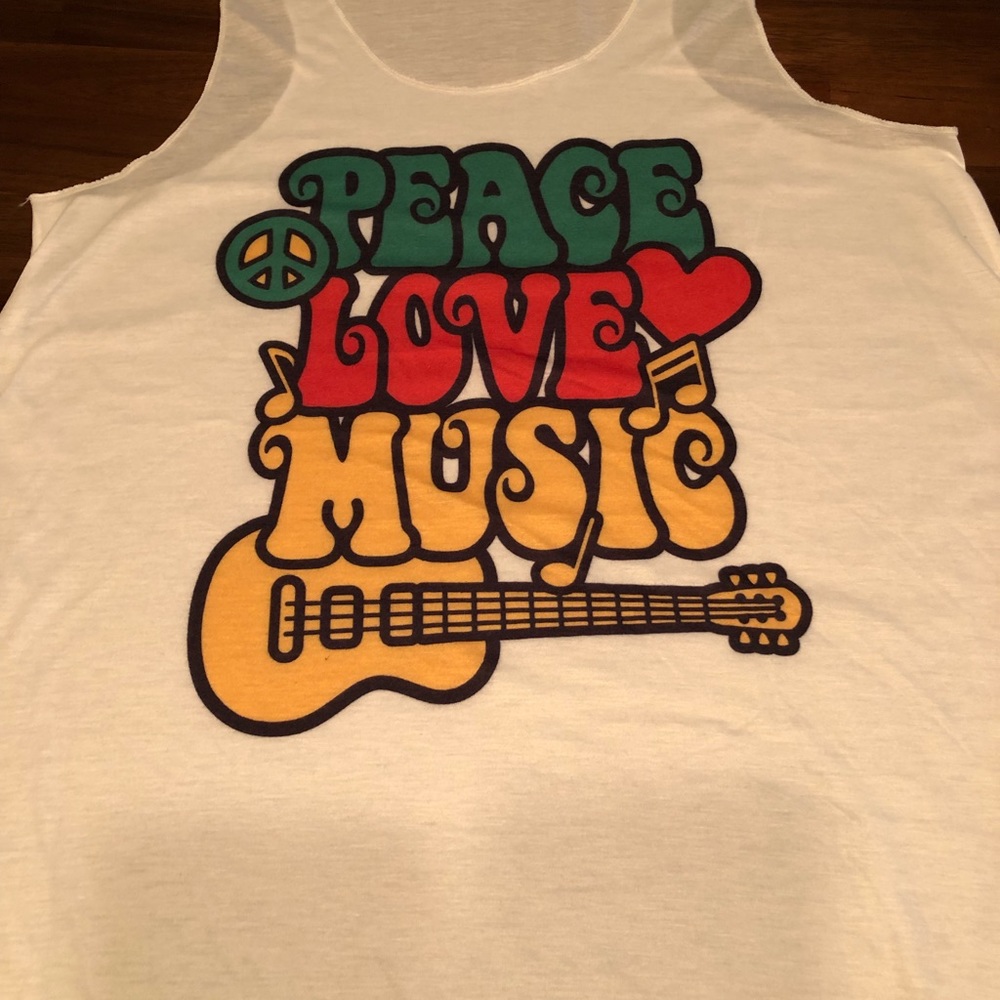 Peace Love Music tank top